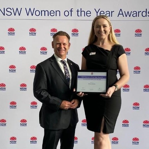 Krianne Doherty and Warren Kirby at the 2024 Local Women of the Year Awards